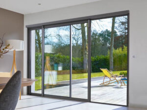 Ventana corredera apertura automática